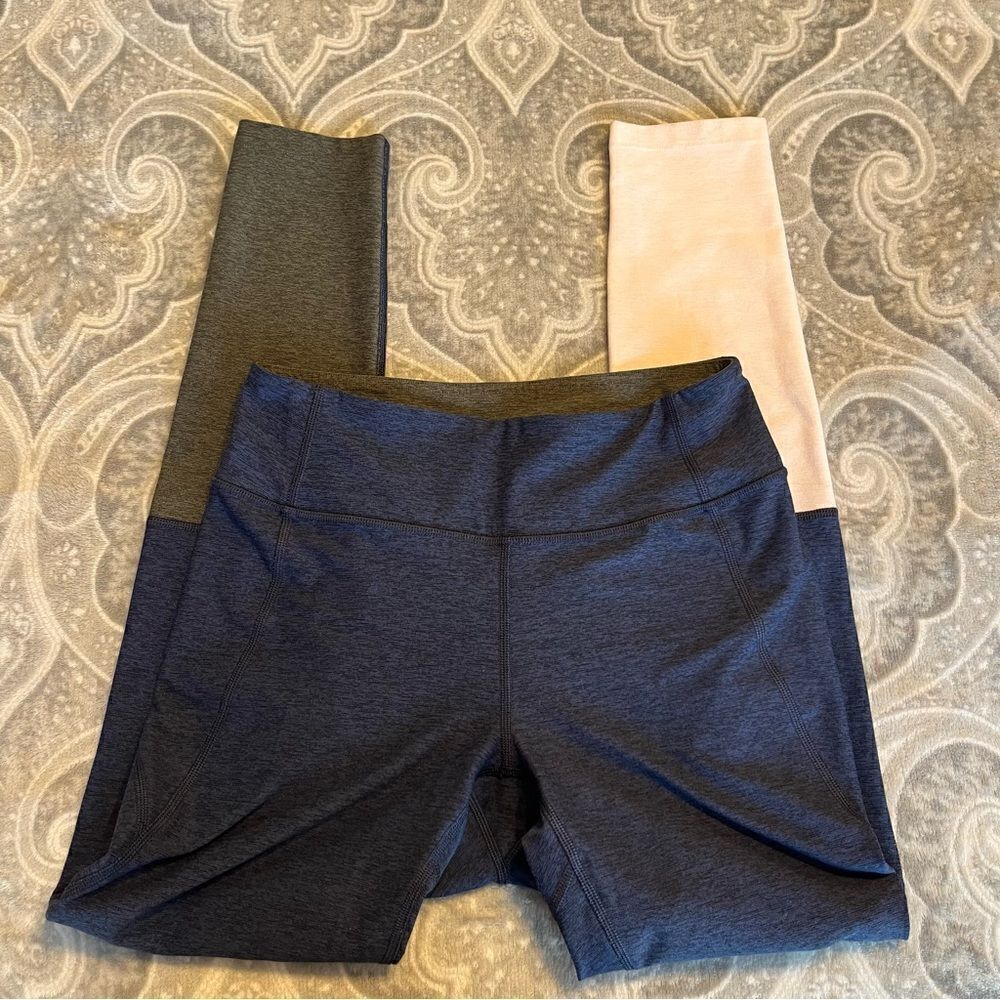 Outdoor Voices two tone high waisted leggings